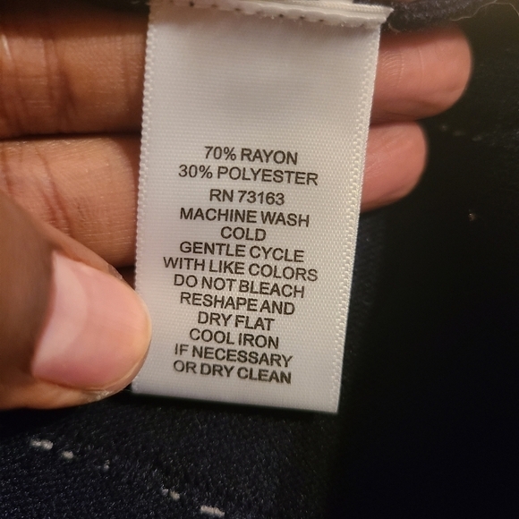 Grey & Gray | Blue Knit A-Line Skirt w/ Polka Dots (Size XL) - Picture 4 of 13